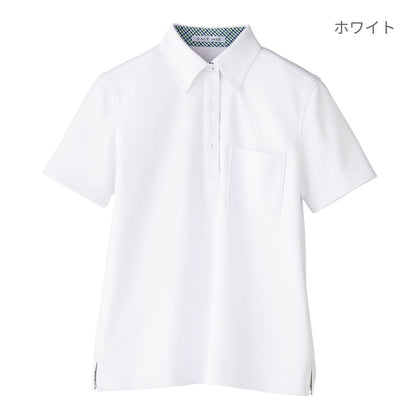 レディス吸汗速乾ポロシャツ（チェック） | レディース | 1枚 | FB4017L | ネイビー