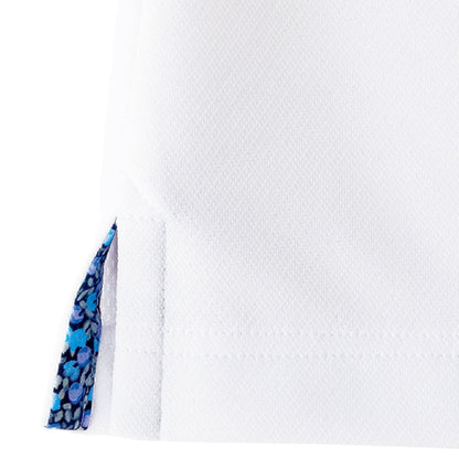 レディス吸汗速乾ポロシャツ（花柄A） | レディース | 1枚 | FB4018L | ブルー