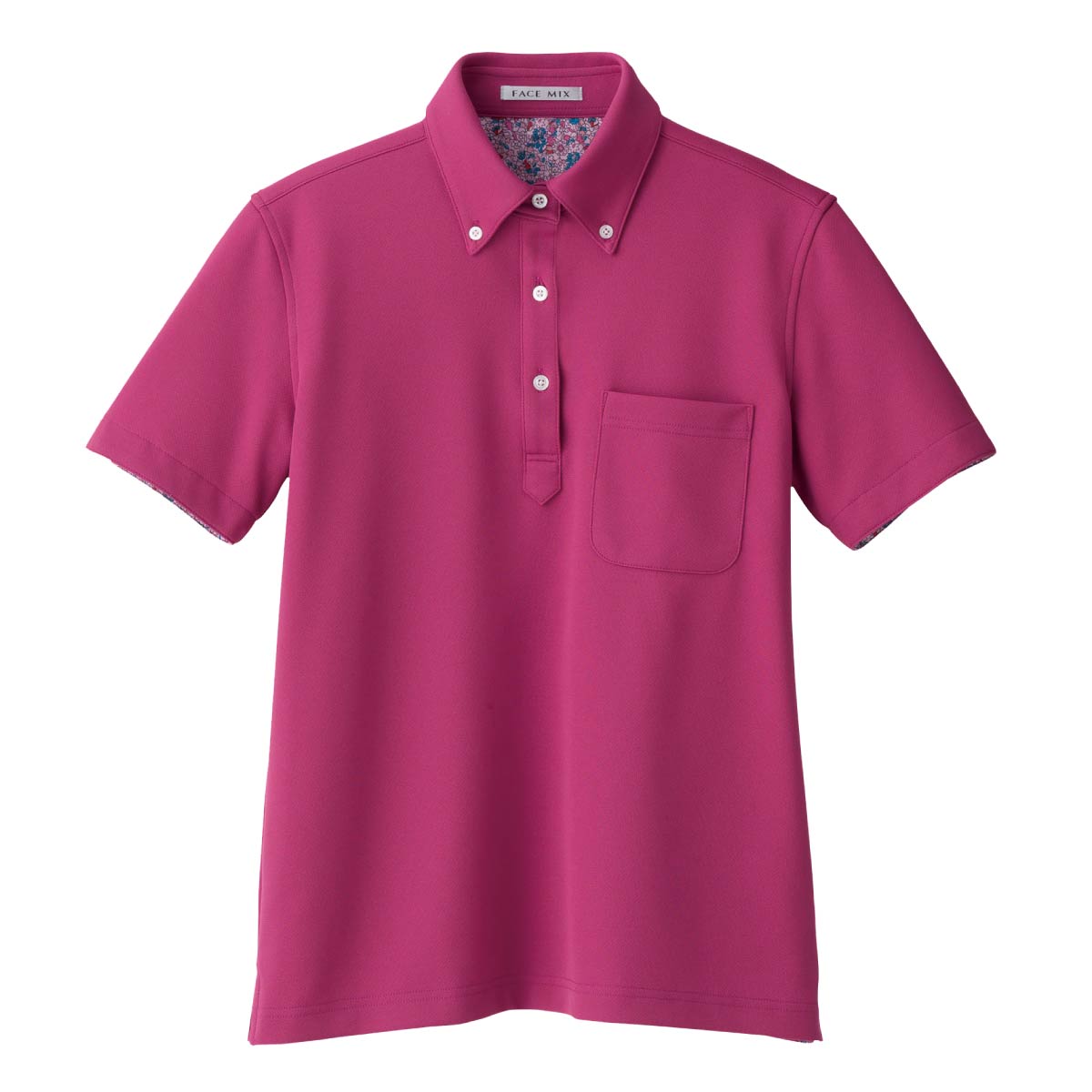 レディスポロシャツ(花柄 B)　 | レディース | 1枚 | FB4019L | ピンク