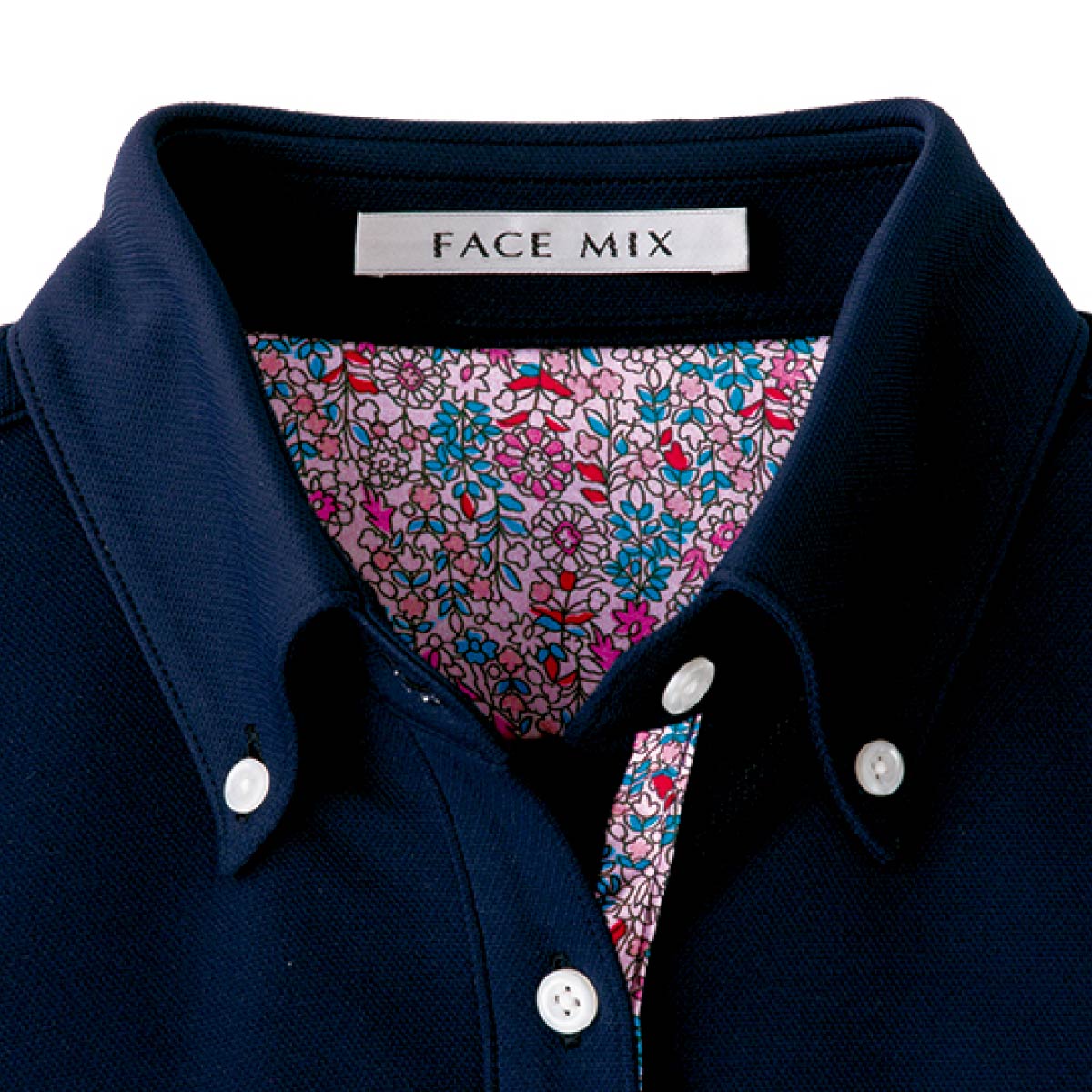 レディスポロシャツ(花柄 B)　 | レディース | 1枚 | FB4019L | ピンク