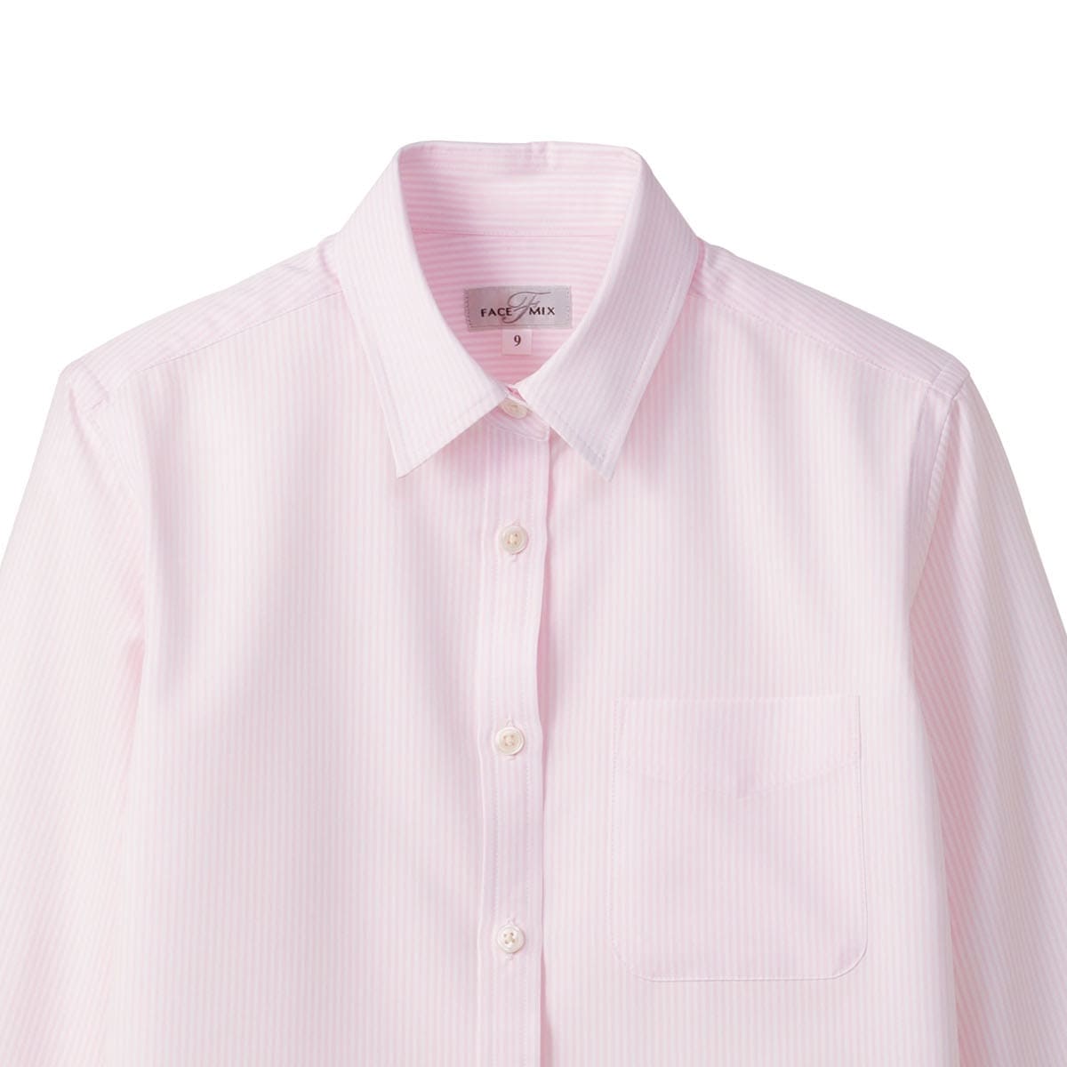 吸汗速乾レディス長袖ブラウス | レディース | 1枚 | FB4030L | ピンク