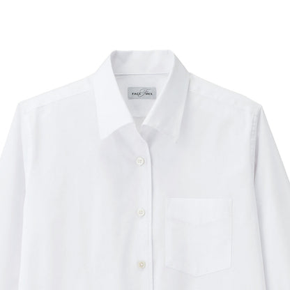 レディス開襟長袖ブラウス | レディース | 1枚 | FB4038L | ホワイト