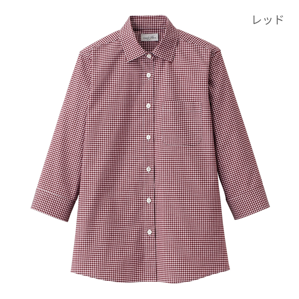 レディスセミワイドカラー七分袖ブラウス | レディース | 1枚 | FB4043L | ブラック