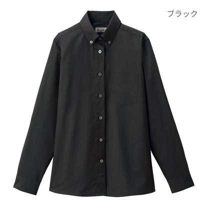 レディスボダンダウン長袖ブラウス | レディース | 1枚 | FB4044L | ブラック