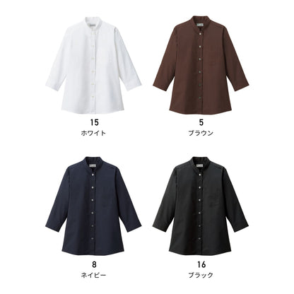 レディススタンドカラー七分袖ブラウス | レディース | 1枚 | FB4047L | ホワイト