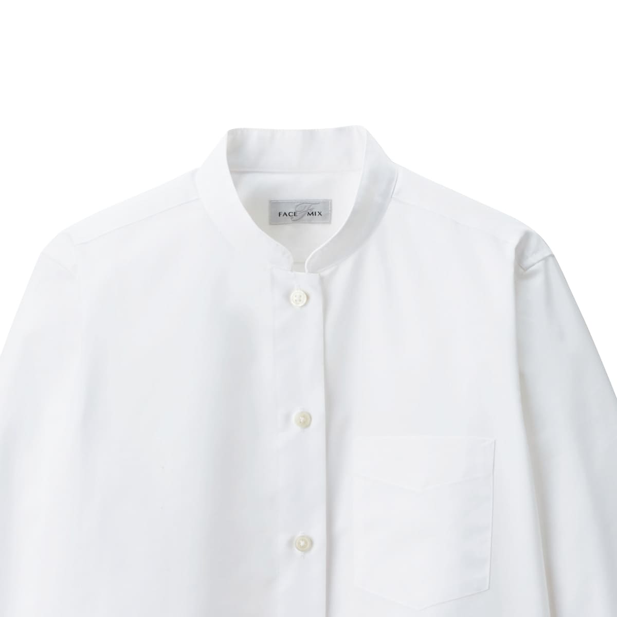 レディススタンドカラー七分袖ブラウス | レディース | 1枚 | FB4047L | ホワイト