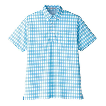 チェックプリントポロシャツ | メンズ | 1枚 | FB4523U | グリーン