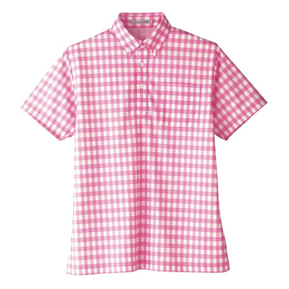 チェックプリントポロシャツ | メンズ | 1枚 | FB4523U | ブルー