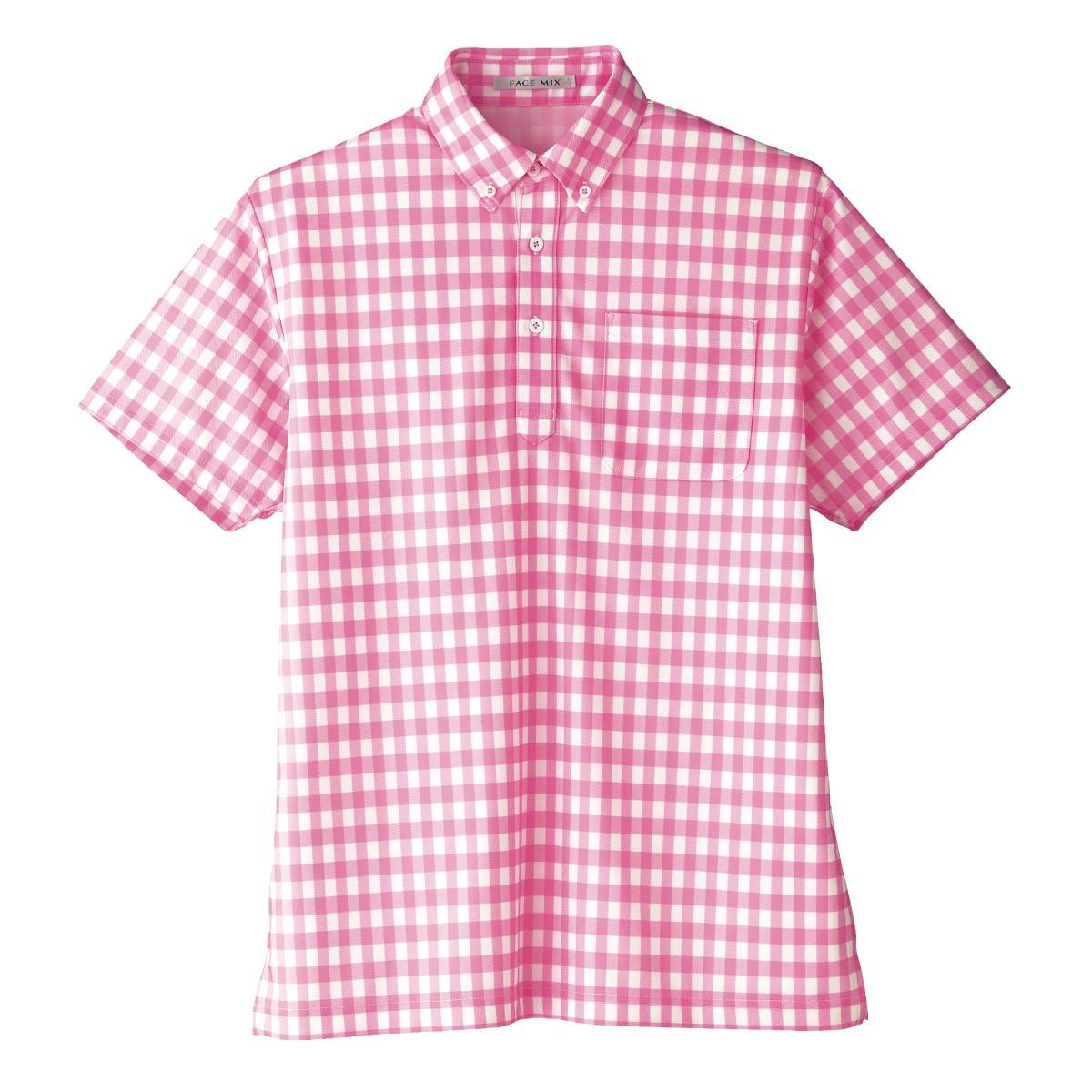 チェックプリントポロシャツ | メンズ | 1枚 | FB4523U | ラベンダー