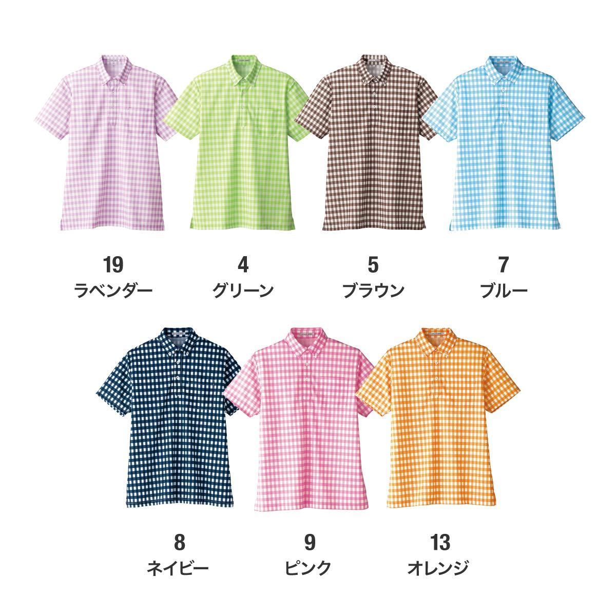 チェックプリントポロシャツ | メンズ | 1枚 | FB4523U | ラベンダー