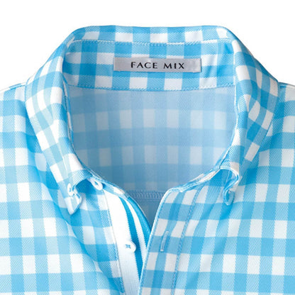 チェックプリントポロシャツ | メンズ | 1枚 | FB4523U | オレンジ