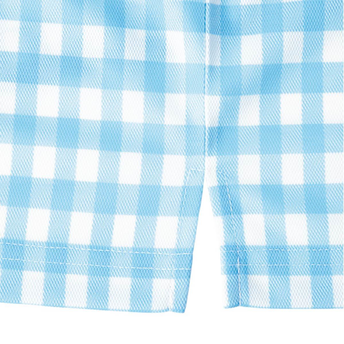 チェックプリントポロシャツ | メンズ | 1枚 | FB4523U | ブルー