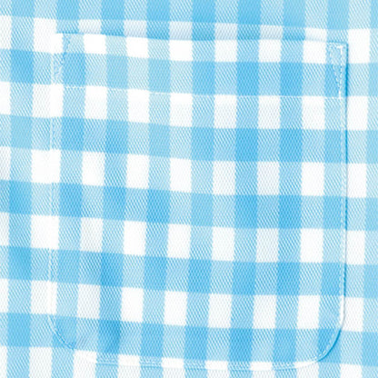 チェックプリントポロシャツ | メンズ | 1枚 | FB4523U | ブルー