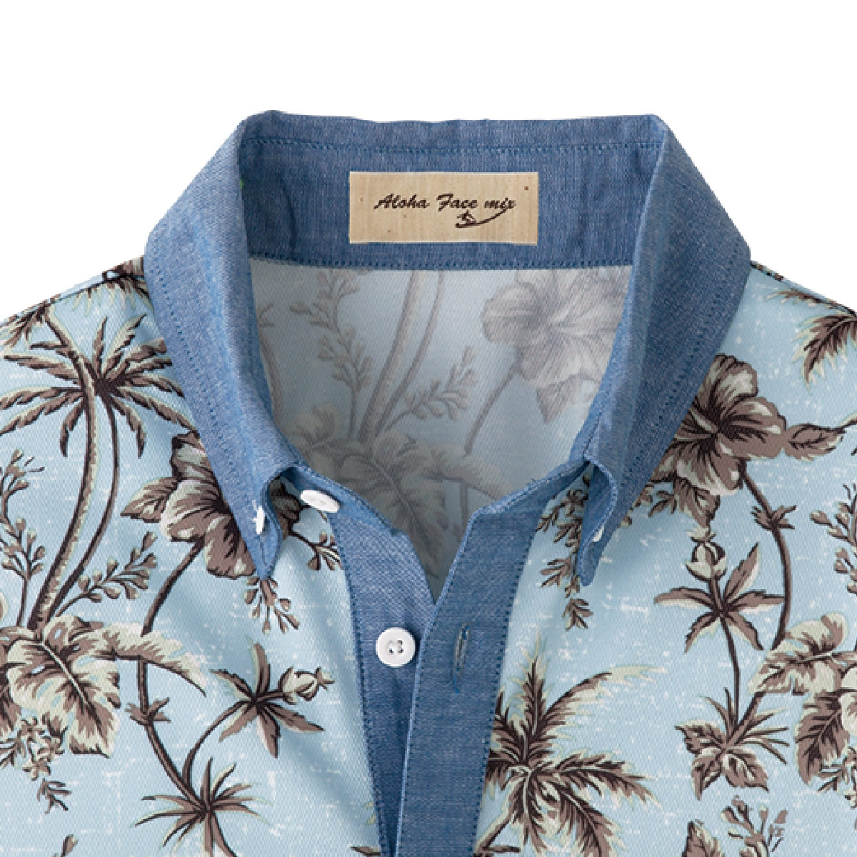 アロハポロシャツ（ヤシ柄） | メンズ | 1枚 | FB4524U | イエロー