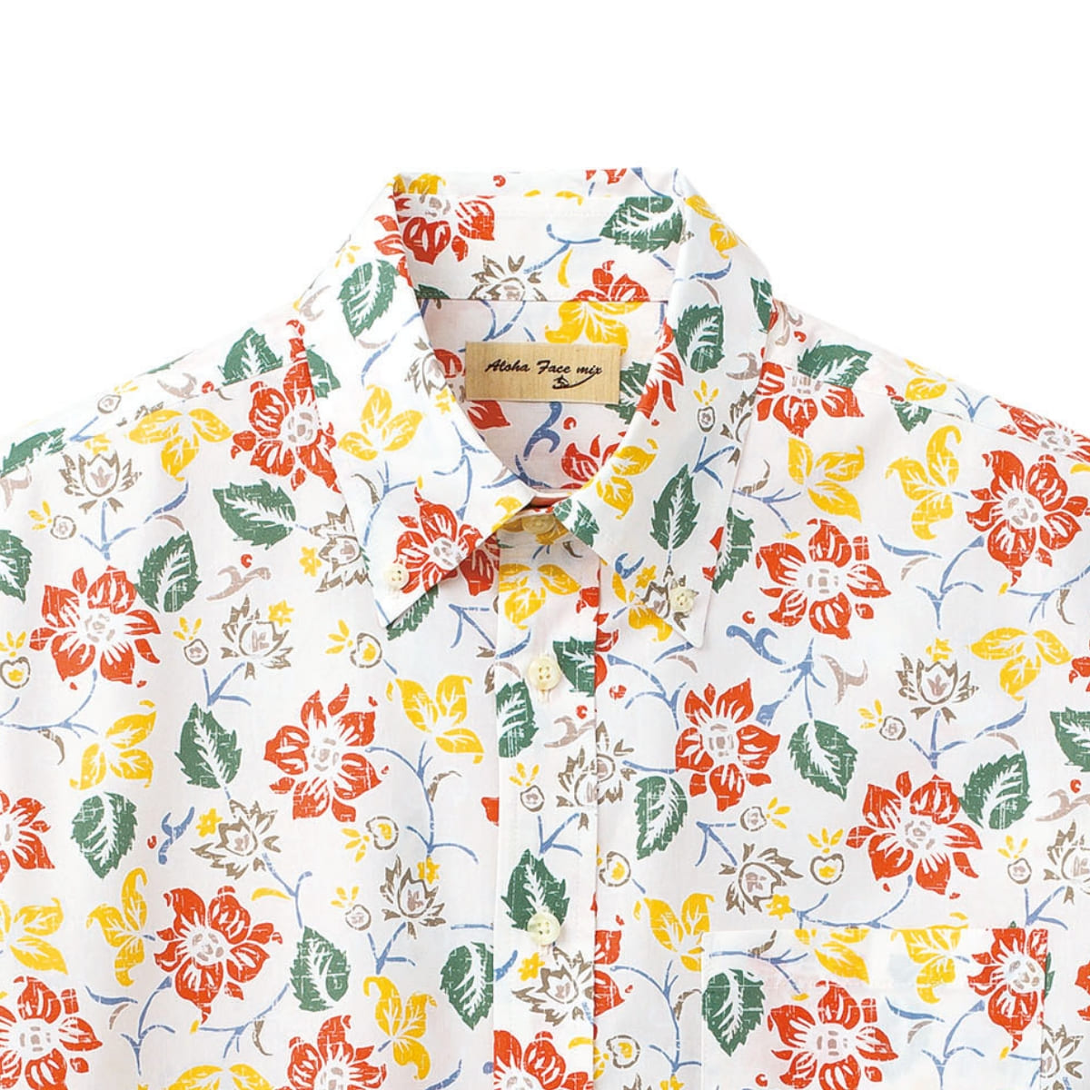 アロハシャツ（花柄） | メンズ | 1枚 | FB4540U | ホワイト