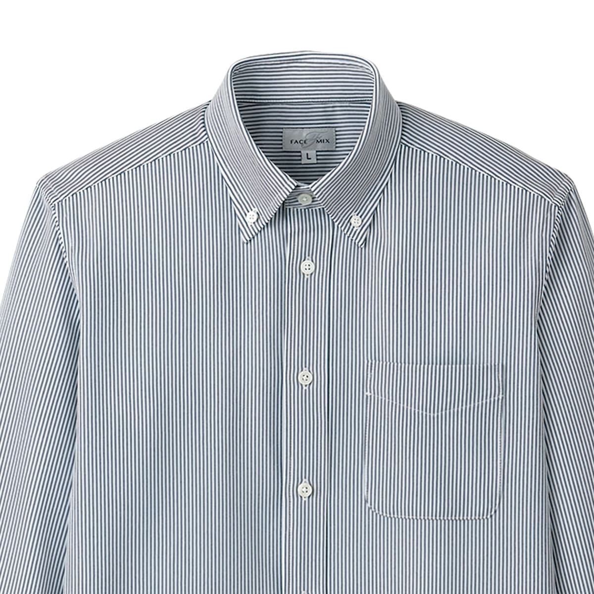 ボタンダウンニット長袖シャツ | メンズ | 1枚 | FB4557U | ブルー