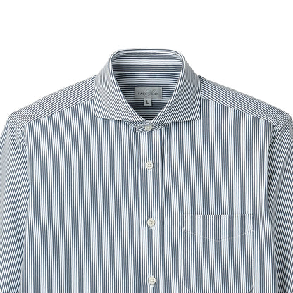 ワイドカラーニット長袖シャツ | メンズ | 1枚 | FB4559U | ネイビー