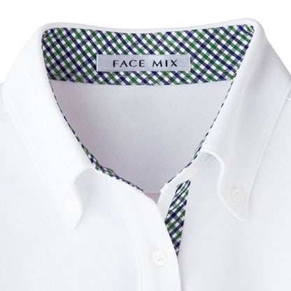 吸水速乾メンズポロシャツ(チェック) | メンズ | 1枚 | FB5023M | ホワイト