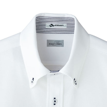 メンズ吸汗速乾ニット半袖シャツ | メンズ | 1枚 | FB5027M | ネイビー