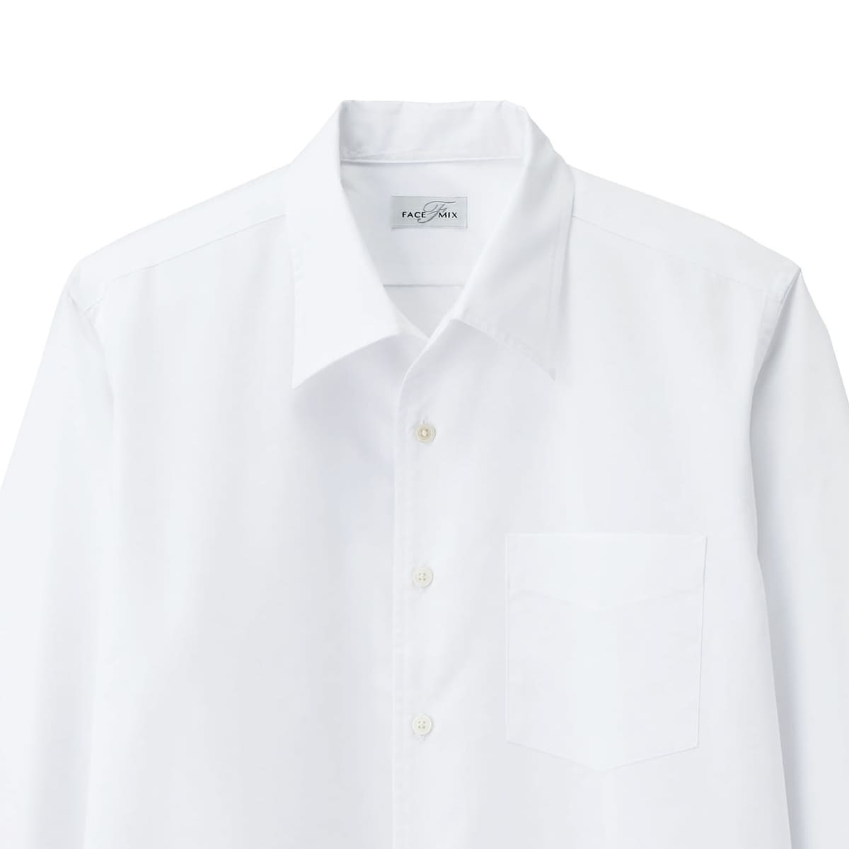 メンズ開襟長袖シャツ | メンズ | 1枚 | FB5043M | ホワイト
