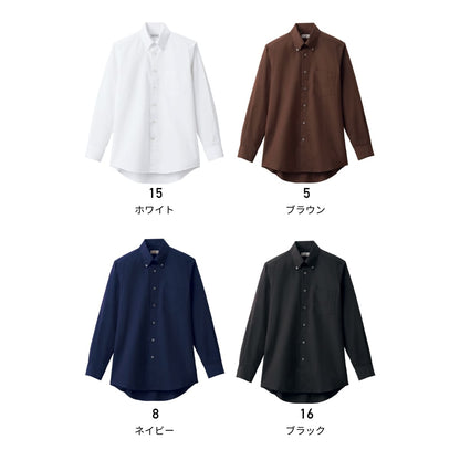 メンズボタンダウン長袖シャツ | メンズ | 1枚 | FB5049M | ブラック