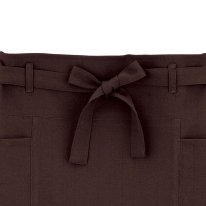 ベルトループ付ロングエプロン | カフェ・飲食店制服 | 1枚 | FK7079 | グレー