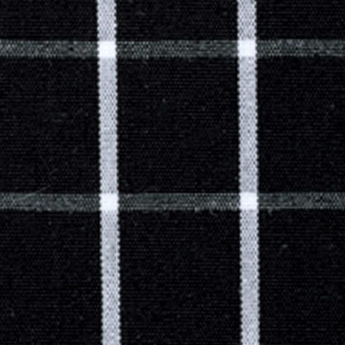 チェック柄胸当てエプロン | カフェ・飲食店制服 | 1枚 | FK7121 | ブラック