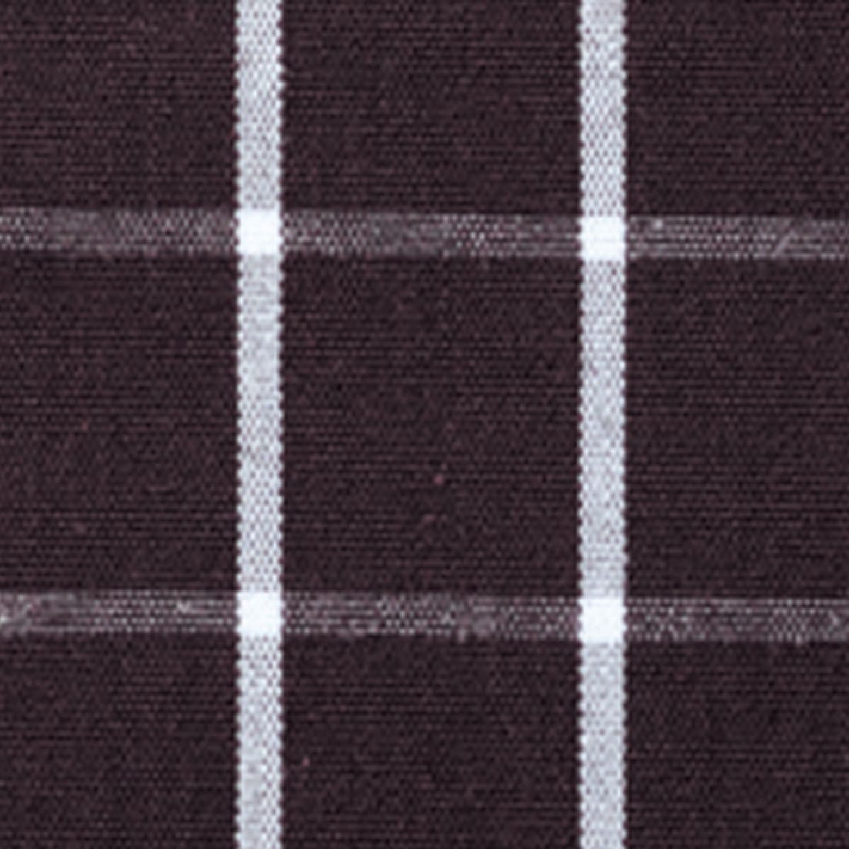 チェック柄ロングエプロン | カフェ・飲食店制服 | 1枚 | FK7123 | ブラウン