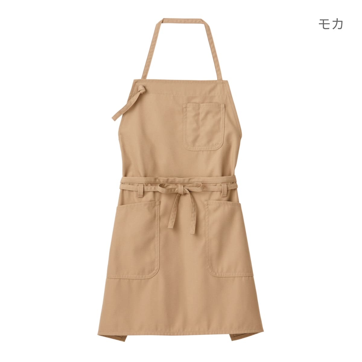 2WAYエプロン | カフェ・飲食店制服 | 1枚 | FK7158 | モカ×レッド