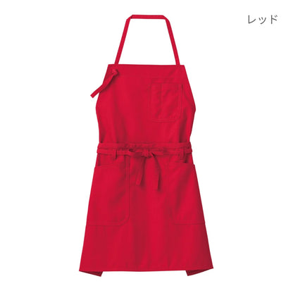2WAYエプロン | カフェ・飲食店制服 | 1枚 | FK7158 | モカ×レッド