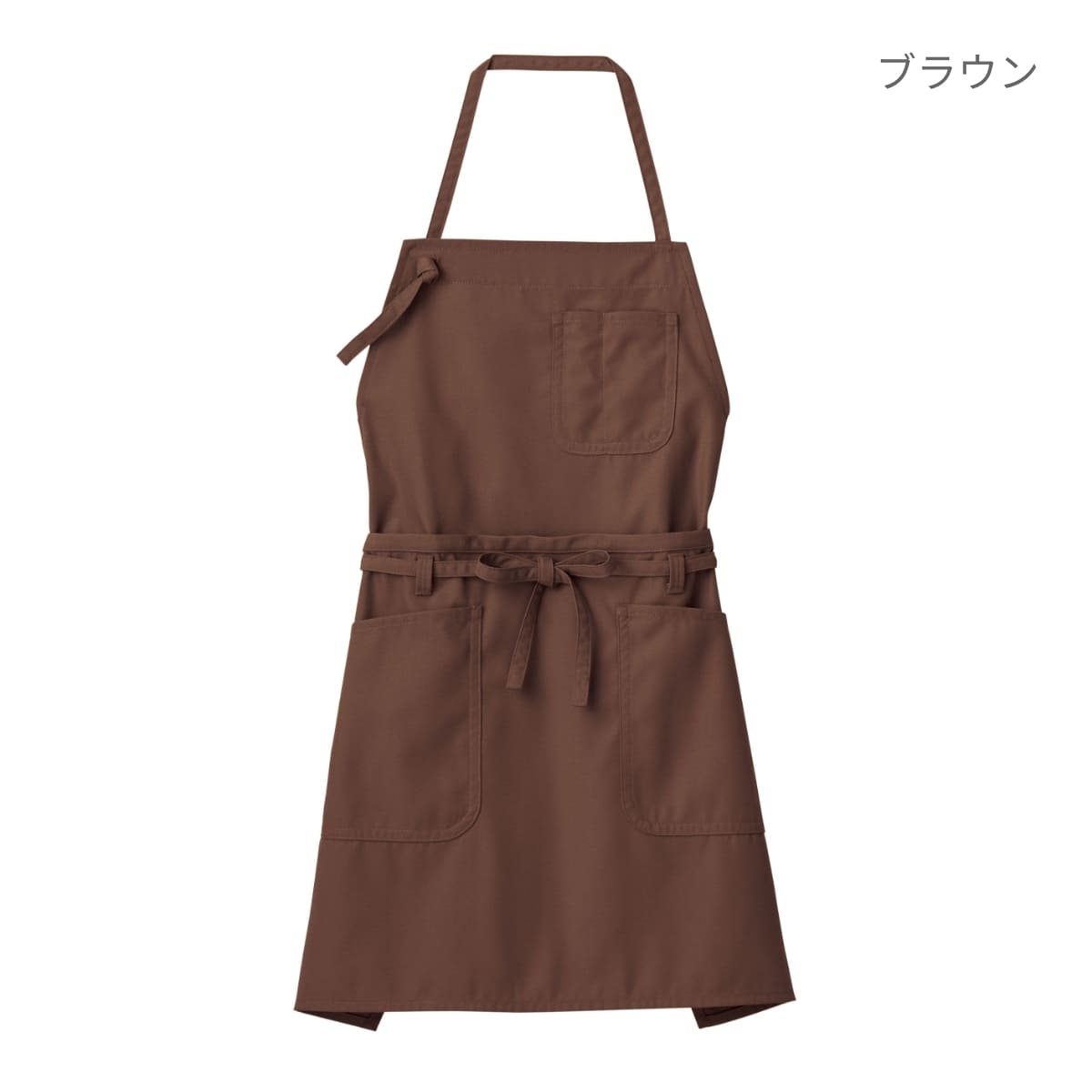 2WAYエプロン | カフェ・飲食店制服 | 1枚 | FK7158 | モカ×レッド
