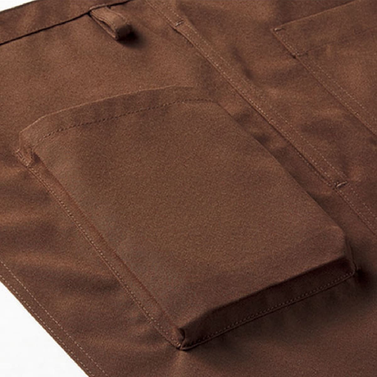 胸当てエプロン | カフェ・飲食店制服 | 1枚 | FK7159 | モカ