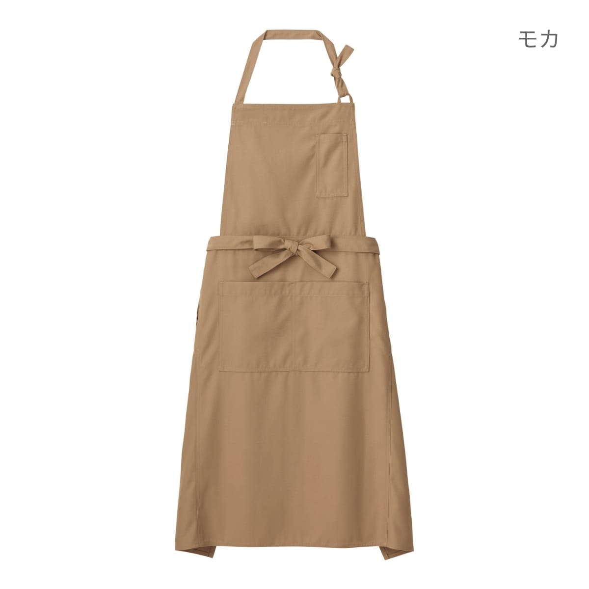 胸当てエプロン | カフェ・飲食店制服 | 1枚 | FK7159 | モカ