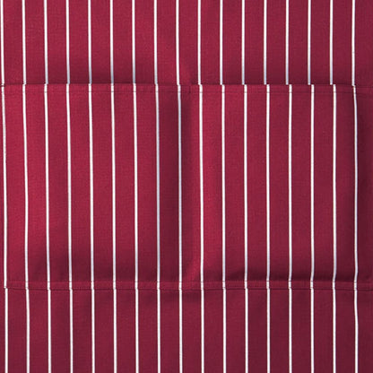 バッククロス胸当てエプロン（ストライプ） | カフェ・飲食店制服 | 1枚 | FK7161 | ブラック