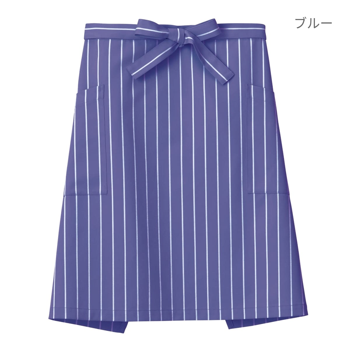 サロンエプロン（ストライプ） | カフェ・飲食店制服 | 1枚 | FK7162 | ブラウン