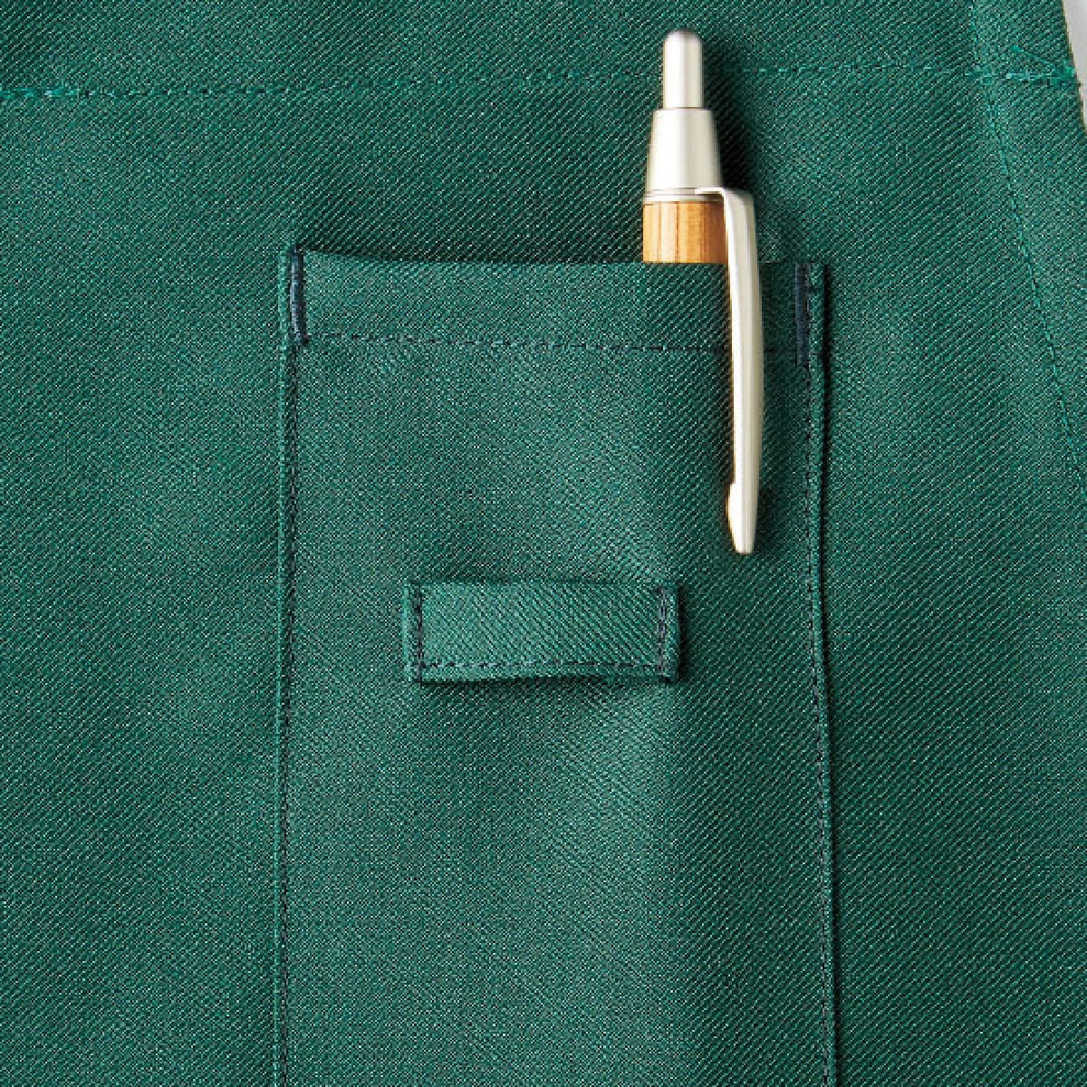 バッククロス胸当てエプロン | カフェ・飲食店制服 | 1枚 | FK7163 | ベージュ