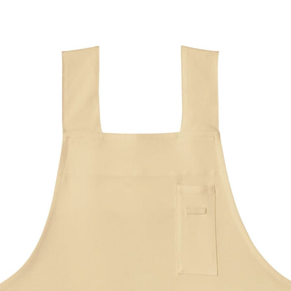 H型胸当てエプロン | カフェ・飲食店制服 | 1枚 | FK7164 | ベージュ