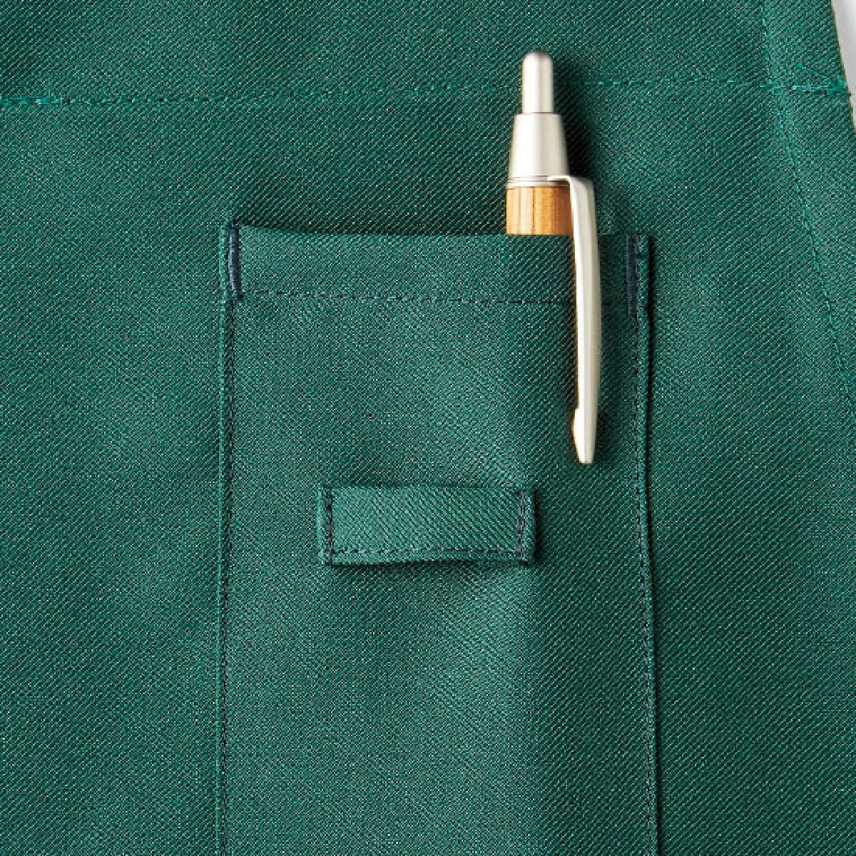 H型胸当てエプロン | カフェ・飲食店制服 | 1枚 | FK7164 | ベージュ