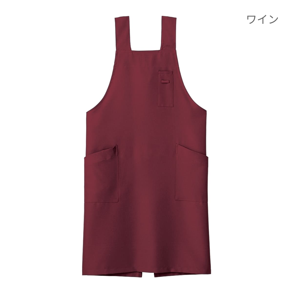 H型胸当てエプロン | カフェ・飲食店制服 | 1枚 | FK7164 | ベージュ