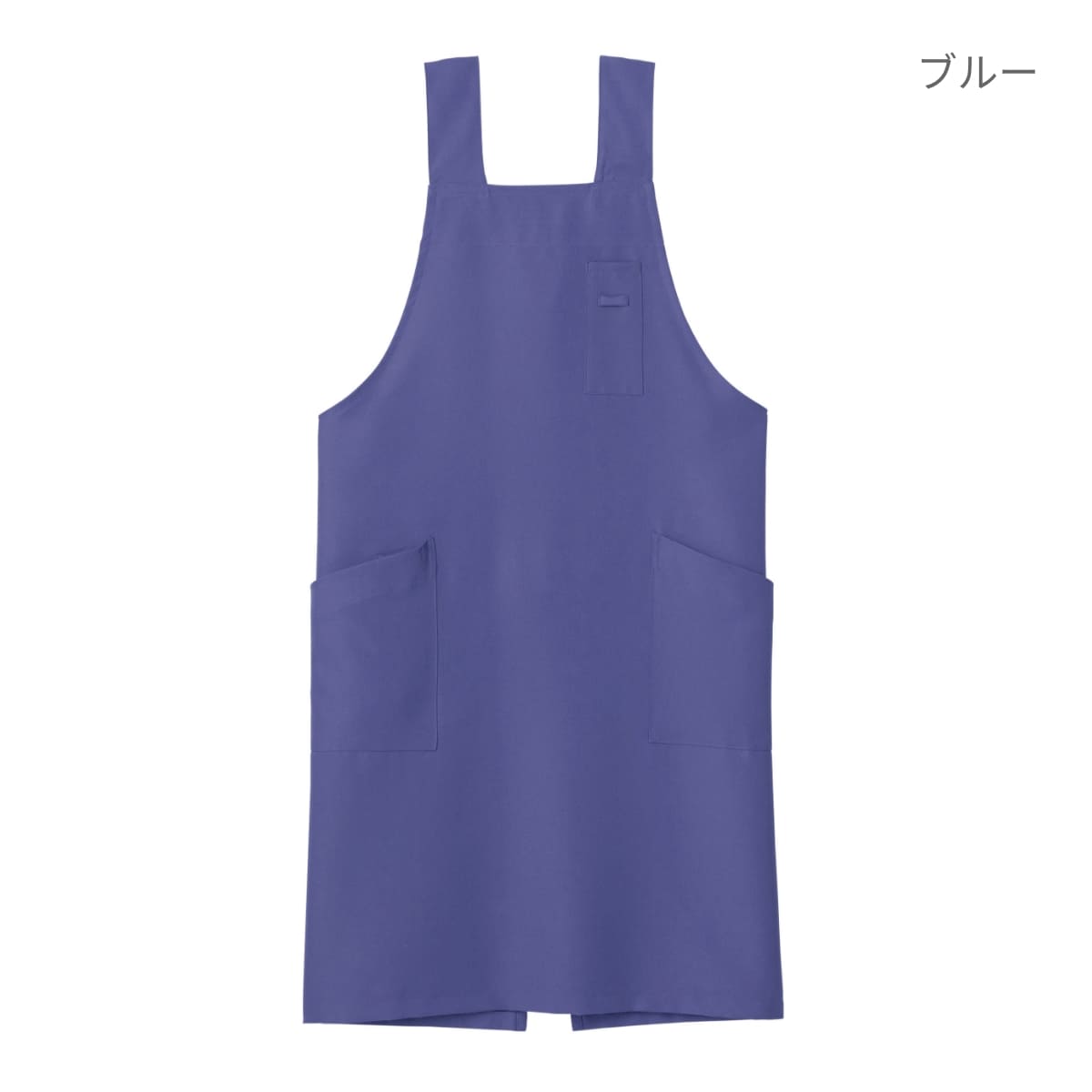 H型胸当てエプロン | カフェ・飲食店制服 | 1枚 | FK7164 | ブラック