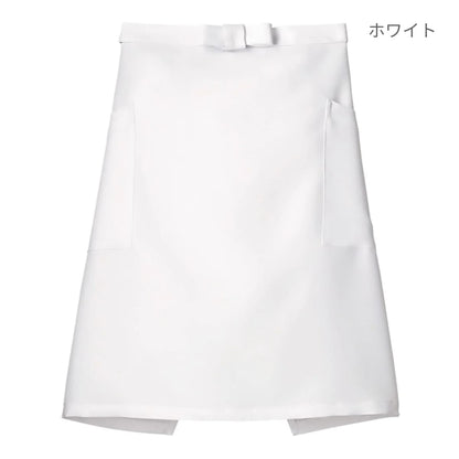 ミドルエプロン | カフェ・飲食店制服 | 1枚 | FK7166 | ホワイト
