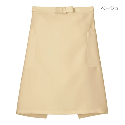 ミドルエプロン | カフェ・飲食店制服 | 1枚 | FK7166 | ブラウン