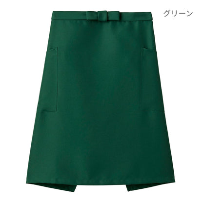 ミドルエプロン | カフェ・飲食店制服 | 1枚 | FK7166 | ブラウン