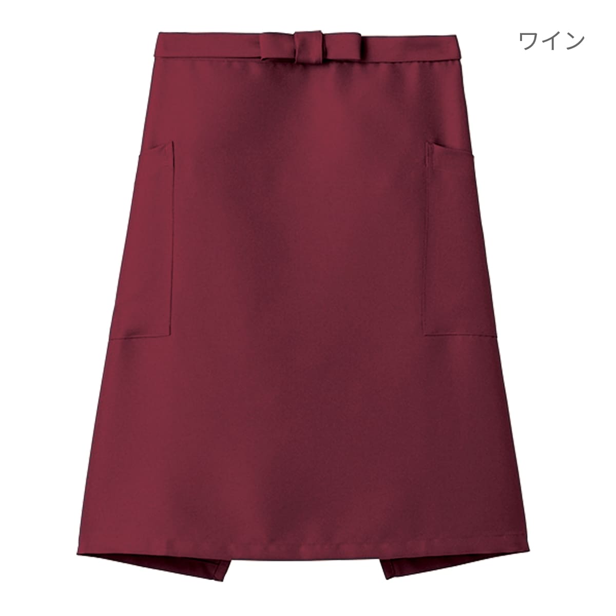 ミドルエプロン | カフェ・飲食店制服 | 1枚 | FK7166 | ホワイト