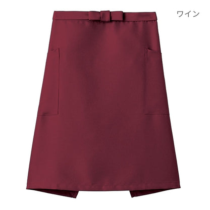 ミドルエプロン | カフェ・飲食店制服 | 1枚 | FK7166 | ブラウン
