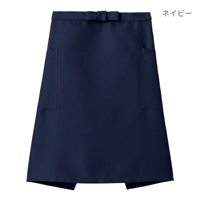 ミドルエプロン | カフェ・飲食店制服 | 1枚 | FK7166 | ホワイト