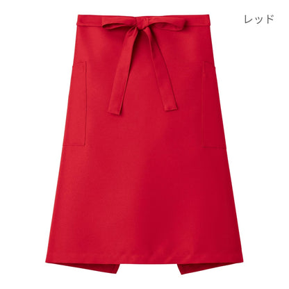 ミドルエプロン | カフェ・飲食店制服 | 1枚 | FK7170 | グリーン