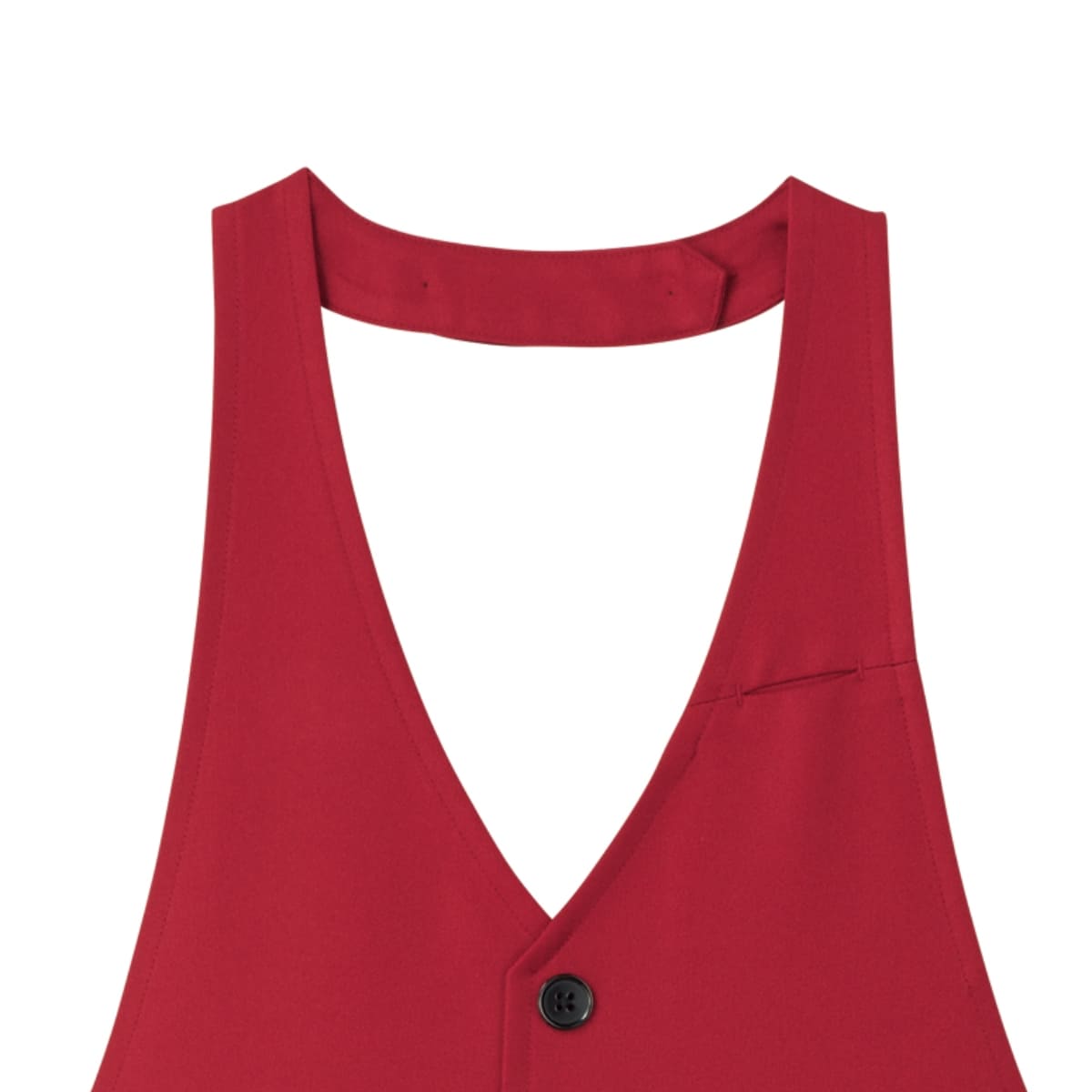 ベスト風エプロン | カフェ・飲食店制服 | 1枚 | FK7175 | レッド