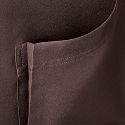 襟付き胸当てエプロン | カフェ・飲食店制服 | 1枚 | FK7177 | ブラック