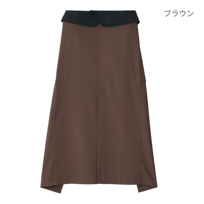 ソムリエエプロン | カフェ・飲食店制服 | 1枚 | FK7178 | ブラック×ブラウン